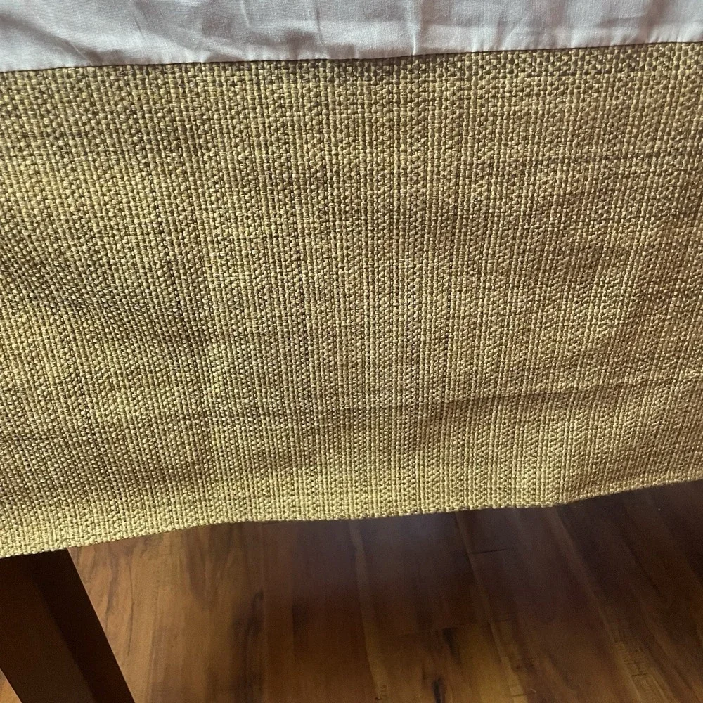 Faux Burlap‎ Jute Twin Daybed Skirt Tan 14